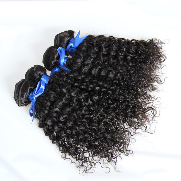 100% Kinky Curly Virgin Hair Brazilian Hair Weave Bundles Natural Black kinky curly virgin hair ,No shedding,tangle free