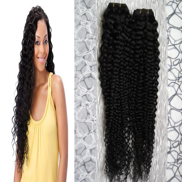 Human Hair Weave bundles Black virgin brazilian hair weave bundle 200g brazilian curly virgin hair weave bundles 2PCS