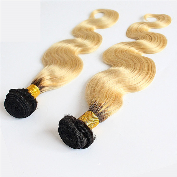 Human Hair Extensions Body Wave 2 Bundle 1b 613 Brazilian Human Hair Weave Non Remy Blonde Hair 2 Piece Only 200g 