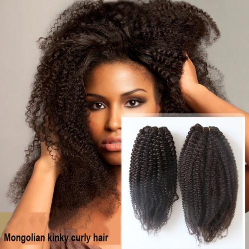 YUNTIAN 2pcs Afro Kinky Curly Brazilian Kinky Curly Hair Weave Remy Human Hair Bundles 10-26 inch Natural Color Hair Weft