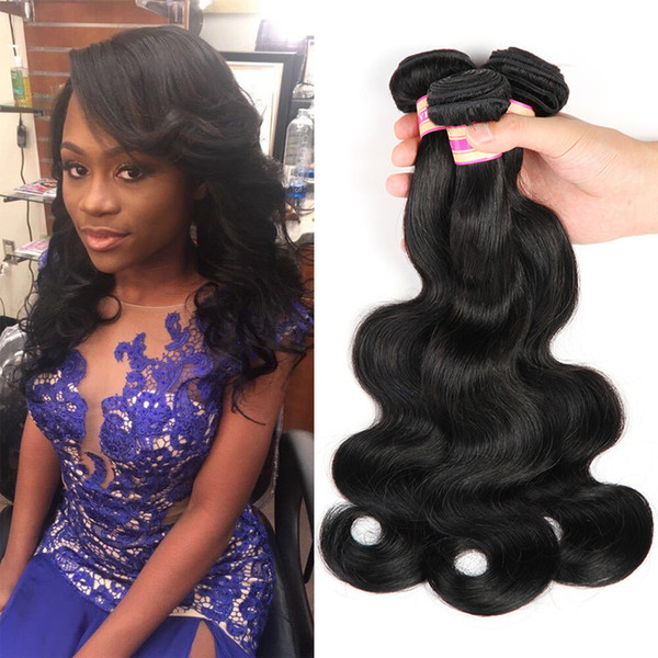 Brazilian Virgin Hair Bundles Body Wave & Straight Human Hair Weave Unprocessed Peruvian Malaysian Indian Remy Human Hair Extensions