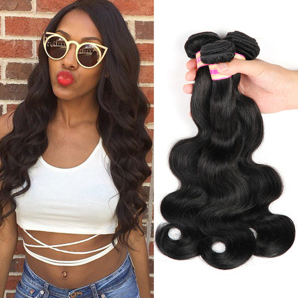 Mink Brazilian Virgin Hair Weaves Body Wave & Straight Human Hair Bundles 9A Unprocessed Bodywave Remy Human Hair Extensions