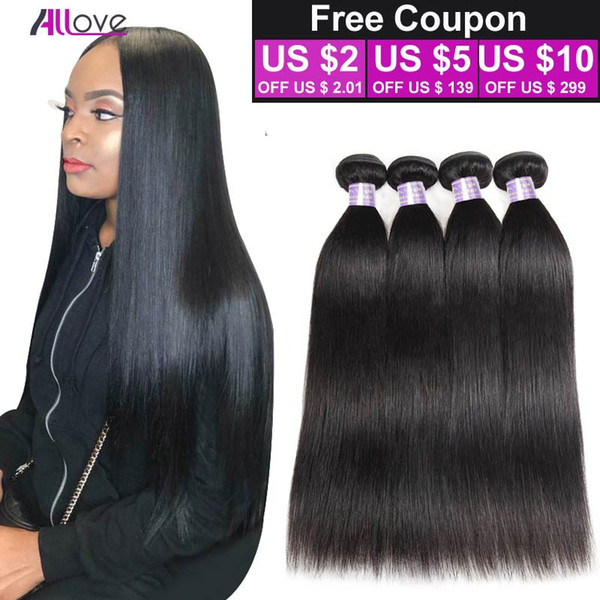 8A Brazilian Virgin Hair 3 Bundles Straight Human Virgin Brazilian Hair Unprocessed Peruvian Virgin Hair