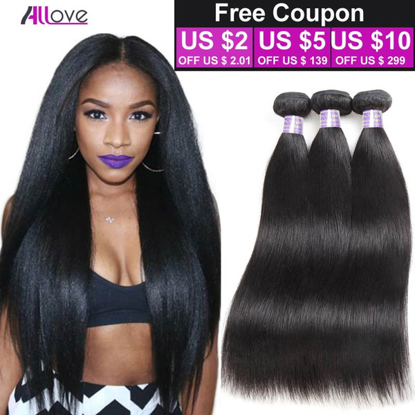 8A Grade Indian Straight Virgin Hair 3 Pcs/lot Virgin Hair Bundle Deals Unprocessed Natural Black Indian Brazilian Virgin Hair Straight