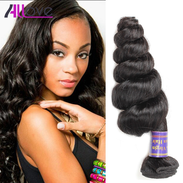 Good 8A Brazilian Virgin Hair Loose Wave 100g/pc Unprocessed Brazilian Human Hair Weaves Bundles Natural Black Wholesale For Black Women