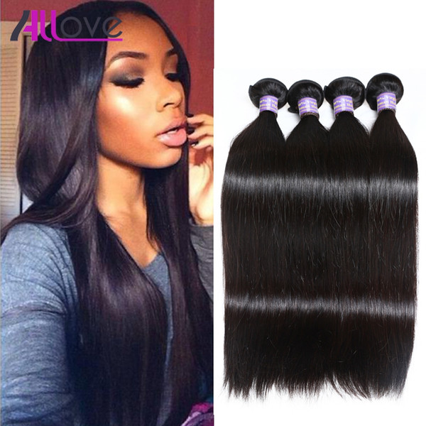 Wholesale Cheap 8A Brazilian Hair Bundles Peruvian Silky Straight Virgin Hair Brazilian Indian Human Hair Weave Bundles Natural Color