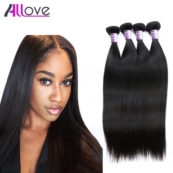 Good Brazilian Human Hair Weave Bundles Natural Color Cheap 8A Brazilian Hair Peruvian Silky Straight Virgin Hair Bundles 3pcs