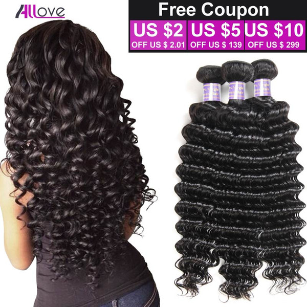 8A Peruvian Deep Wave Virgin Hair 100% Peruvian Human Hair Weave 3 Bundles Cheap Peruvian Curly Deep Wave