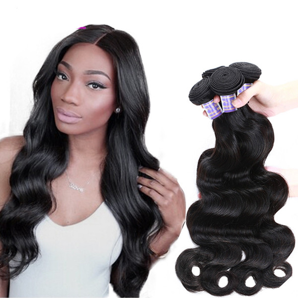 Brazillian Virgin Hair Bundles Brazilian Body Wave Grade 8A Brazilian Human Hair Extensions Brazilian Hair Body Wave 3/4Bundles Peruvian