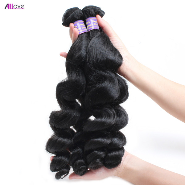 Brazilian Virgin Hair Loose Wave 3pcs 8A Unprocessed Brazilian Human Hair Bundles Natural Black Wholesale For Black Women