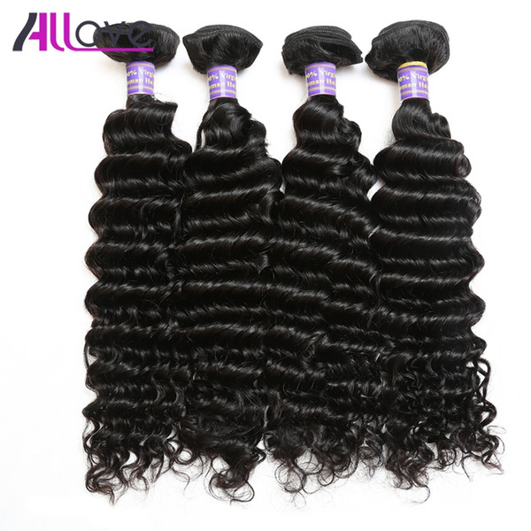 Wholesale Best 10A Brazilian Peruvian Indian Hair Wefts 4 Bundles Unprocessed Malaysian Deep Wave Human Hair Extension 