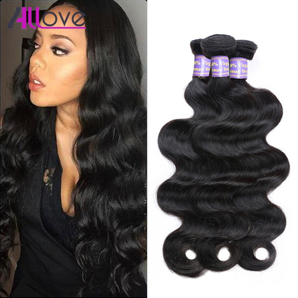 8A Mink Brazilian Body Wave Unprocessed Peruvian Indian Malaysian Virgin Human Hair Bundles 3Pcs/Lot 