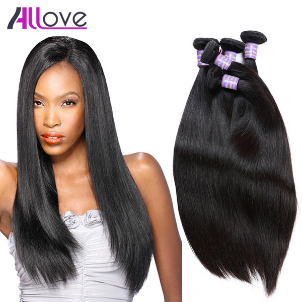 Malaysian Human Hair Weave Bundles Natural Color Cheap 8A Brazilian Hair Peruvian Silky Straight Virgin Hair Bundles Brazilian Indian