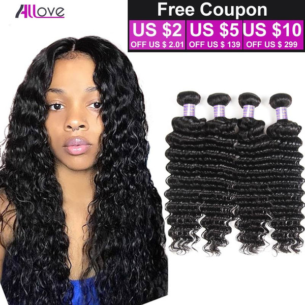 Good Quality Unprocessed Virgin Indian Deep Wave Human Hair 8A Cheap Indian Brazilian Virgin Deep Wave Human Hair 4 Bundle Deals Weave