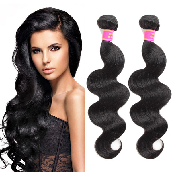 8A Mink Brazillian Body Wave Unprocessed Brazilian Peruvian Indian Human Hair Brazilian Body Wave Hair Weave Bundles 2pcs 8-28inch