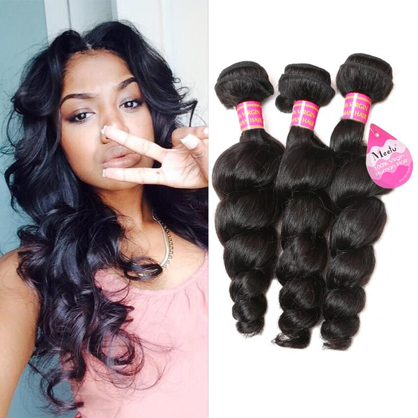 8A High Quality Brazilian Loose Wave 3 Bundles Unprocessed Human Hair Extensions Wet and Wavy Human Hair Wholesale Price 