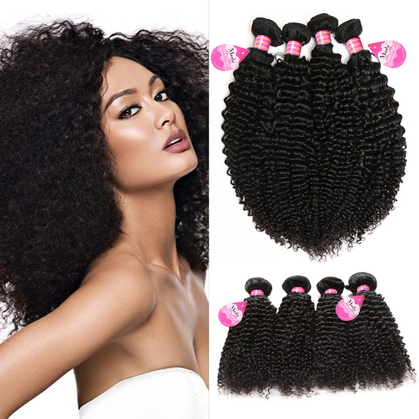 Brazilian Curly Virgin Hair 4 Bundles Virgin Brazilian Peruvian Indian Malaysian Kinky Curly Hair Weaves For Black Women Hot Sale