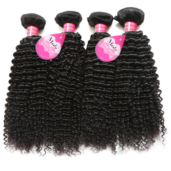 Brazilian Peruvian Malaysian Hair Natural Curly Human Jerry Curl Hair Weaves 4 Bundles Unprocessed Vrigin Hair Extensions For Black Women