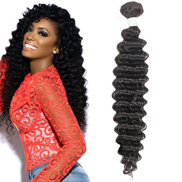 Cheap 10A Grade Brazilian Deep Wave Remy Human Hair Weaves 10 Bundles Natural Black Factory Price 8-28inch Free Shipping Wholesale Price