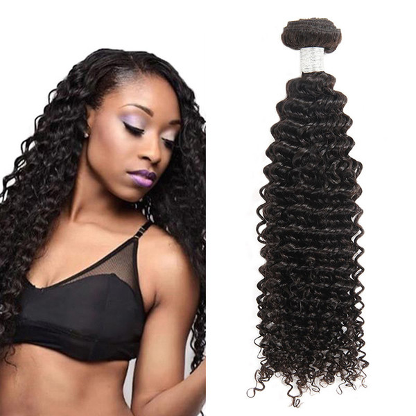 Cheap 10A Grade Remy Human Hair Weaves Brazilian Curly Wave Hair 10Pcs Factory Price 8-28inch Free Shipping Natural Black Color