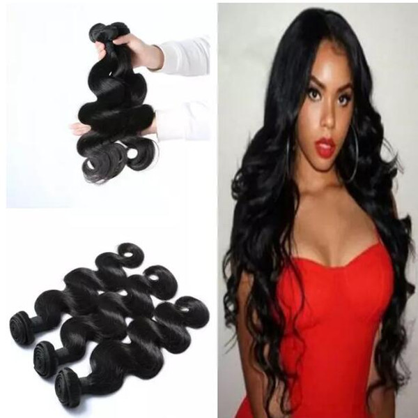 Brazilian Hair Extensions Dyeable Natural Peruvian Malaysian Indian Virgin Hair Bundles Body Wave Human Hair Weave