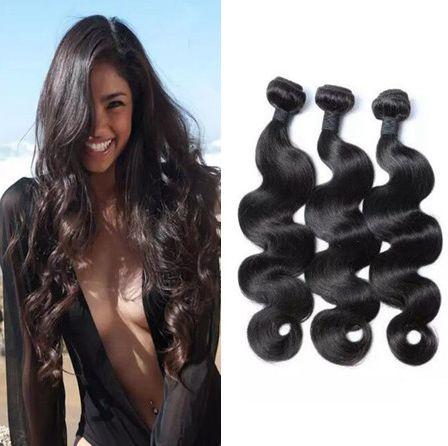 9A Body Wave Virgin Human Hair Brazilian Hair Weft Weaves Peruvian Body Wave Hair Bundles Weaving