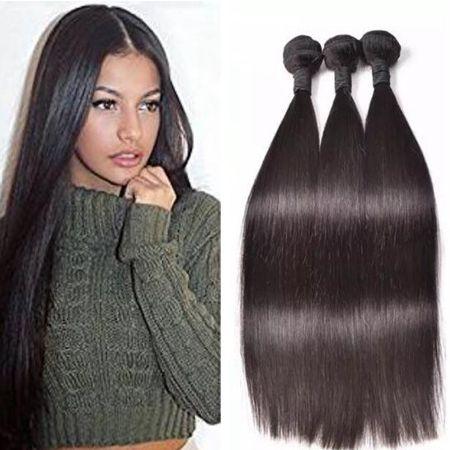 Malaysian Straight Hair Weft Weaves 8A Grade 100% Unprocessed Human Hair 3 Bundles Weave Natural Color