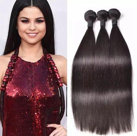 Human Hair Products 3pcs lot Brazilian Indian Peruvian Malaysian Hair Straight Unprocessed Hair Extensions Wholesale Factory