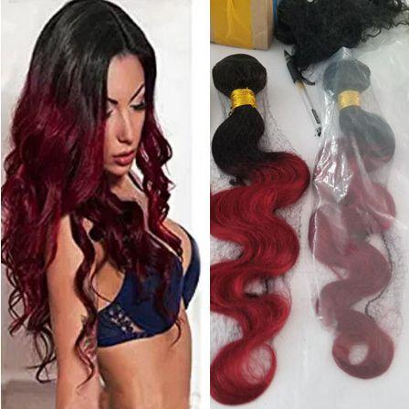 8A Malaysian Burgundy Virgin Hair 3 Bundles Body Wave Wavy Wine Red Color Human Hair Weaves Extensions