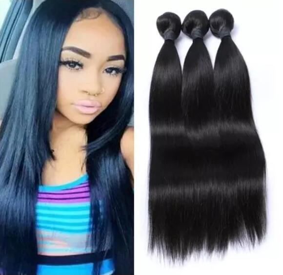 Virgin Human Hair Brazilian Straight Bundles 3pcs Peruvian Malaysian Indian Straight Hair Weaves Unprocessed Cheap Hair Straight