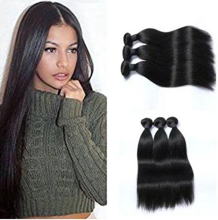 Brazilian Virgin Human Hair Weave Bundles Unprocessed Brazillian Peruvian Indian Malaysian Cambodian Straight Remy Hair Extensions