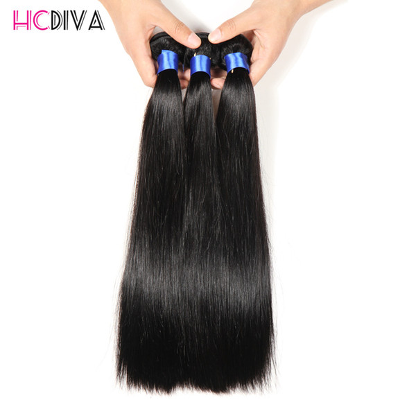 3 Bundles Straight Virgin Human Hair 100% Unprocessed Natural Color And Black Wholesale Price Grade 8A Brazilian Malaysian Peruvian Indian
