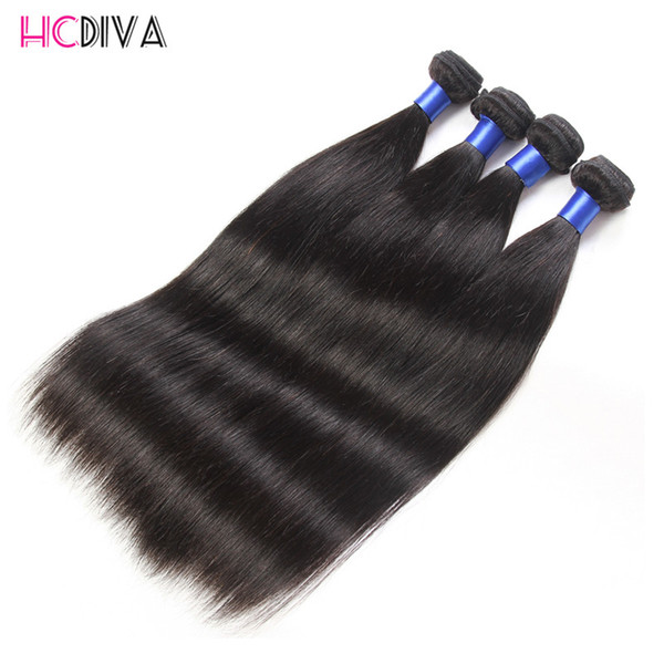 Straight Virgin Mink Human Hair weave Extensions Grade 7A 3 Bundles 100% Unprocessed Natural Color And Black Peruvian Malaysian Hair Option
