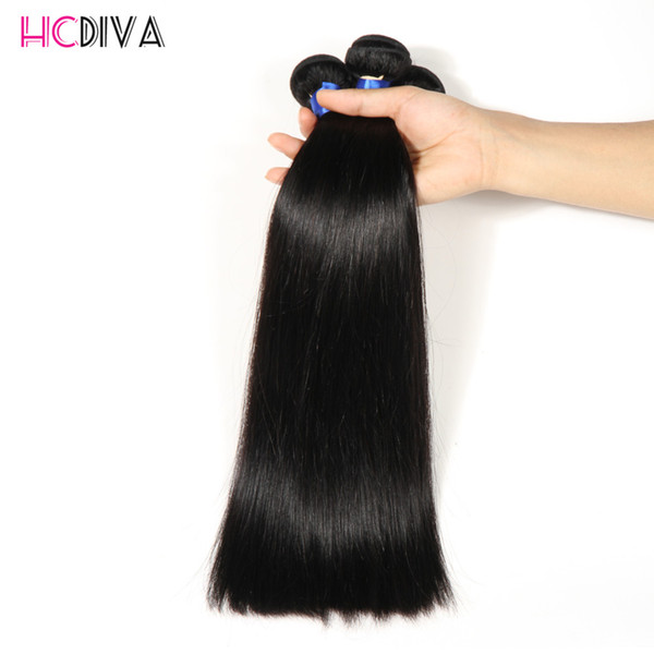Grade 8A Straight Virgin Mink Human Hair weave 3 Bundles 100% Unprocessed Natural Color And Black Peruvian Malaysian Hair Can Be Optioned