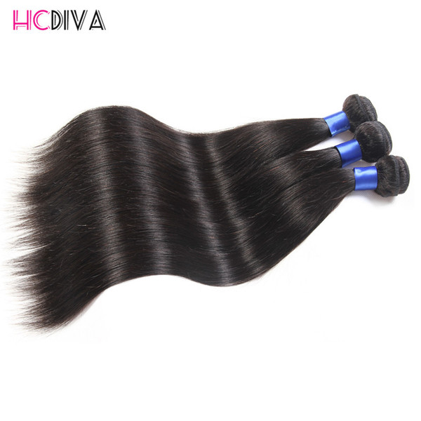 Brazilian Unprocessed Straight Virgin Human Hair Weaves Grade 8A 3 Bundles 100% Natural Color Peruvian Malaysian Indian Hair Products Option