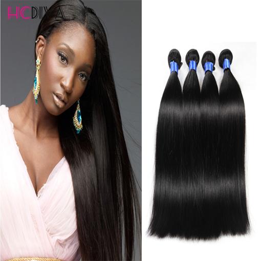 8A Mink Brazilian Straight Virgin Hair 4 Bundles Unprocessed Brazilian straight hair bundles Cheap Peruvian Malaysian Human Hair Extensions