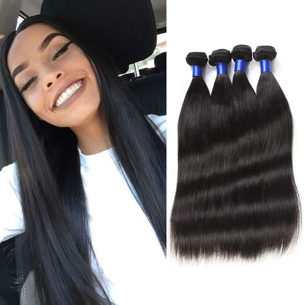 8A Grade Mink Brazilian Virgin Hair 4 Bundles Cheap Straight hair Wefts Unprocessed Human Hair Extensions Peravian Indian 