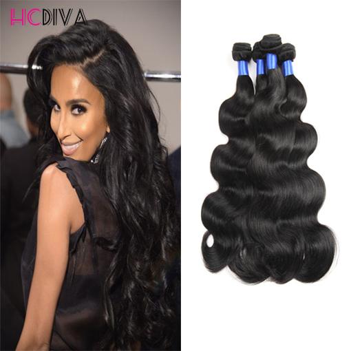HCDIV 8A Mink Virgin Brazilian Human Hair Bundles Body Wave Unprocessed Brazilian peruvian Indian Human Hair For Black Women Wholesale Weft