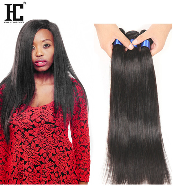 HC 8A Unprocess Brazilian Virgin Hair Straight 3 Bundles Human Hair Extensions Weave Weft Thick Wholesale 300g