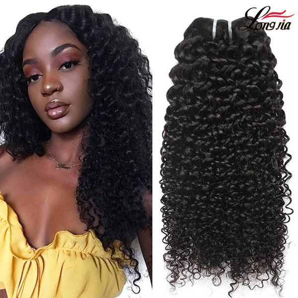 Peruvian Curly Human Hair Weaves 100% deep wave Virgin hair bundles natural color Unprocessed 8A Brazilian Jerry Kinky Curls Hair Extensions