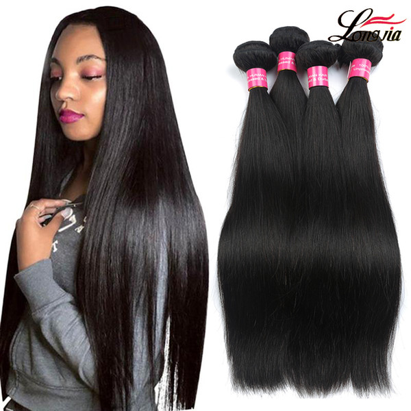 8a Malaysian Straight virgin hair straight human hair bundles natural color malaysian human haiir extensions non remy