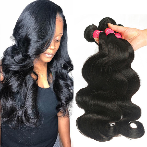 Brazilian Hair Body Wave Weaves Natural color Unprocessed body wave Virgin Human Hair Extensions 8-28 Brazilian body wave Human Hair Weft