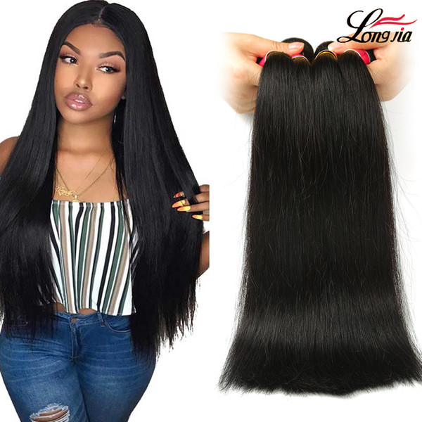 charmingqueen Indian straight human hair bundles straight virgin hair extensions indian human hair weave natural color