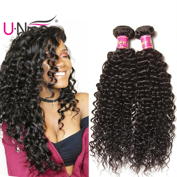 UNice Hair Malaysian Kinky Curly Wave 5 Bundles 100% Human Hair Extensions 8-26 inch Virgin Human Hair Weave Bundles Wholesale Cheap Bulk