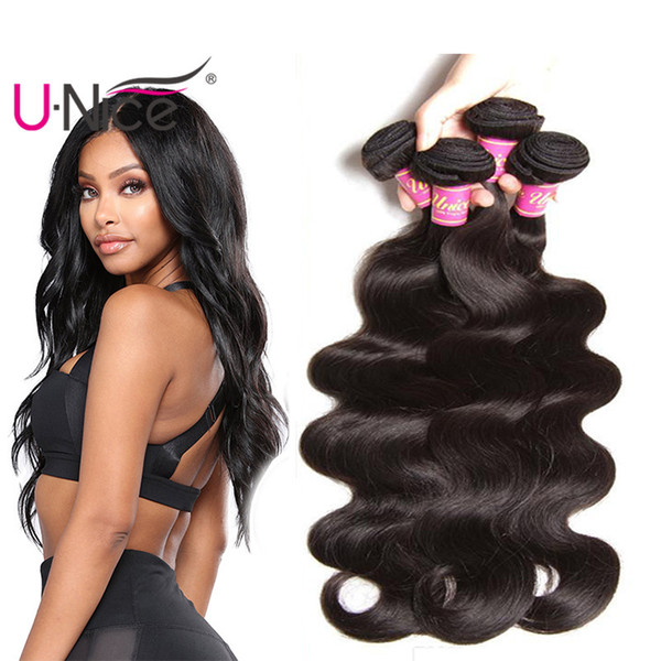 UNice Hair Malaysian Body Wave 5 Bundles 100% Human Hair Extensions Virgin Human Hair Weave Bundles Wavy Wave Wholesale Cheap Bulk Cheap