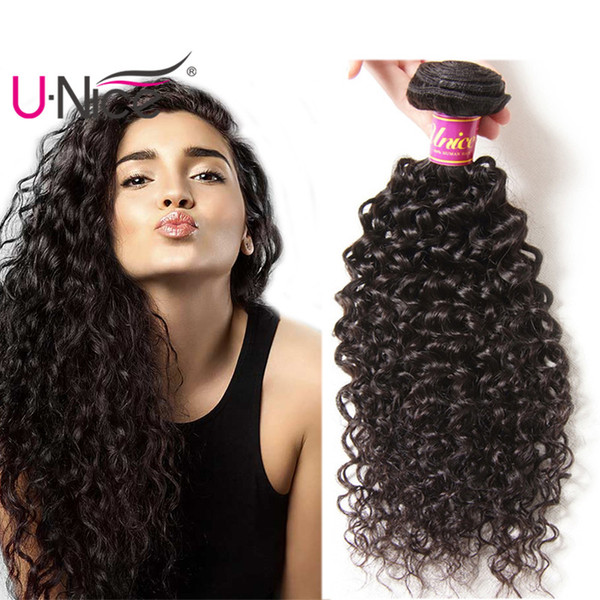 UNice Hair Peruvian Kinky Curly Wave 4 Bundles 8-26 inch Mix Length Virgin Human Hair Extensions Human Hair Weave Bundles Wholesale Bulk