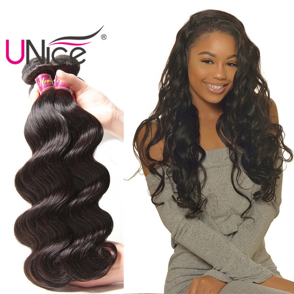 UNice Hair Peruvian Body Wave 3 Bundles Virgin Human Hair Weave 8-30inch Human Hair Extensions Unprocessed Wholesale Weaves Cheap Bulk