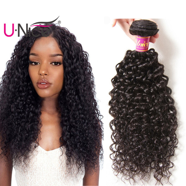 UNice Hair Brazilian Kinky Curly Wave 3 Bundles 100% Human Hair Extensions Brazilian Human Hair Weave Bundles Wholesale Cheap Bulk 8-26inch