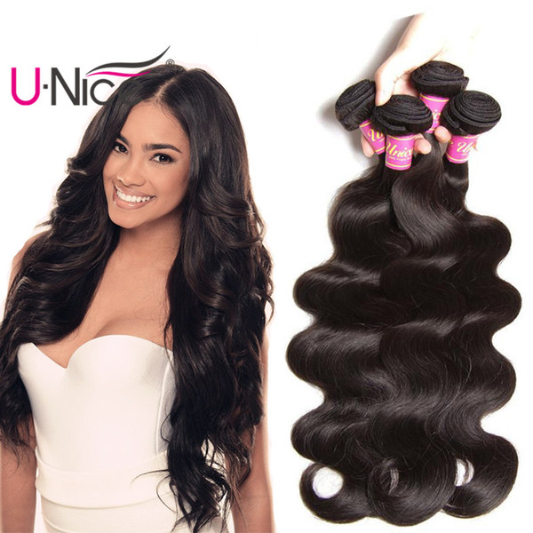 UNice Hair Virgin Brazilian Body Wave Human Hair Bundles Remy Human Hair Extensions Wet and Wavy Weave Bundles Wholesale Cheap Bulk