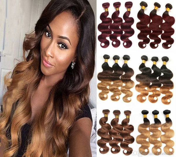 T1B/4/30 8A Brazilian Body Wave Bundles Deals Unprocessed Brazilian Straight Human Hair Extension deep wave hair water wave virgin hair bund